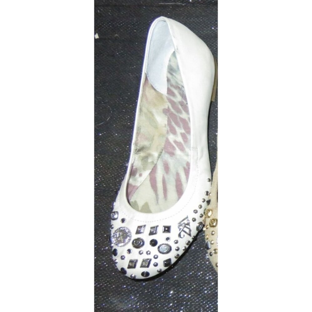 Kathy Van Zeeland Ray Me Ballerina Flats Charm Detail studded ballet flats 7.5